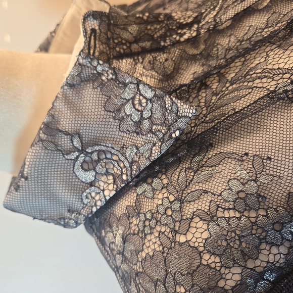 NWT Maeve Anthropologie Black Lace Floral Blouse Top Womens Size Small - Picture 5 of 13